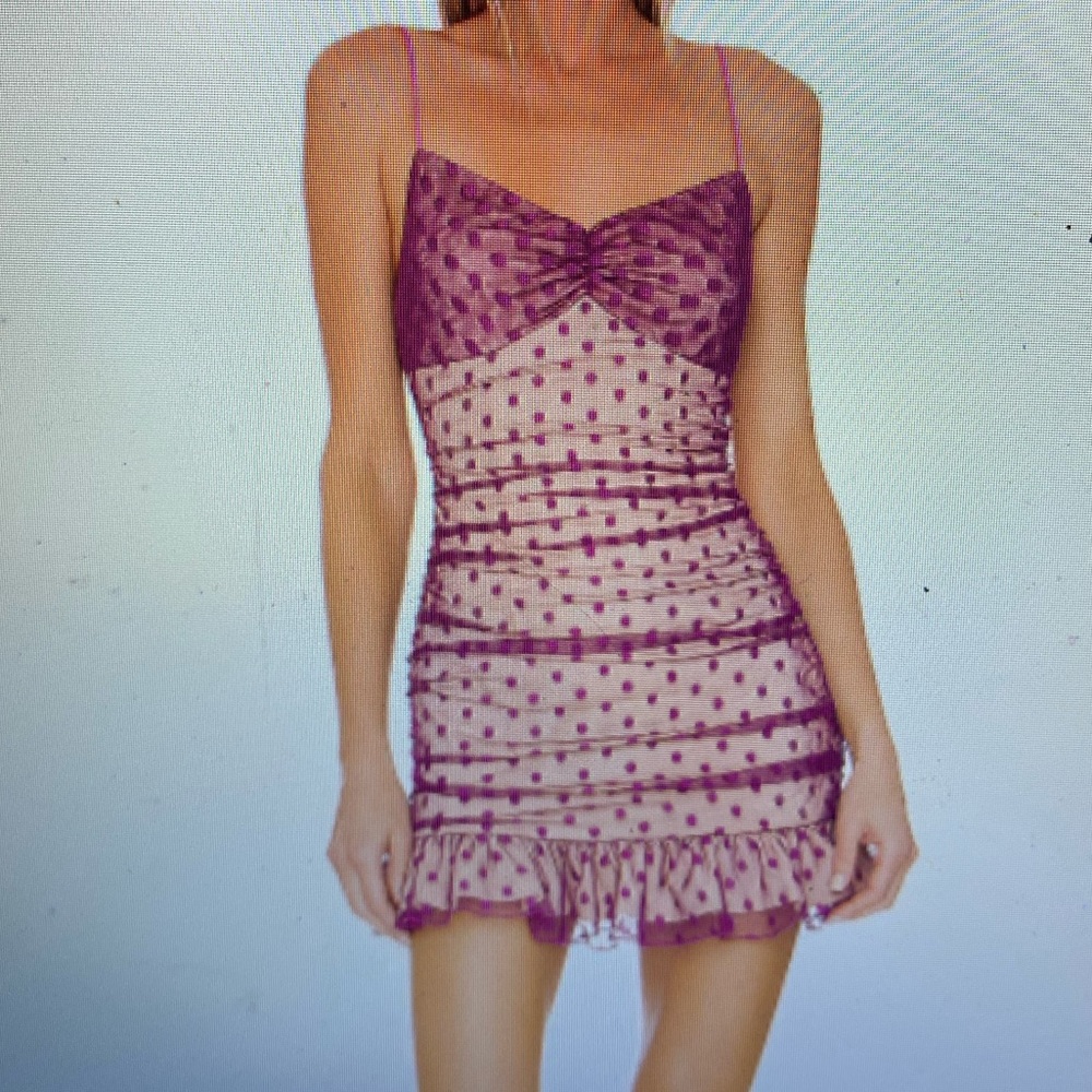 Revolve purple cocktail dress